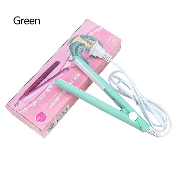 2 In 1 Mini Hair Straightener, Ceramic Tourmaline Plate, Beauty Flat Iron Heatin - Picture 3 of 4